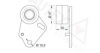 FORD 3465431 Tensioner Pulley, timing belt